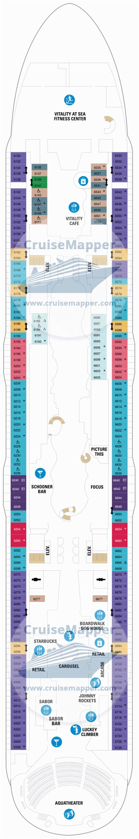 Harmony Of The Seas deck 6 plan .
